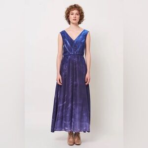 NWT Raquel Allegra Midnight Silk Ada Tank Dress Small / US 4